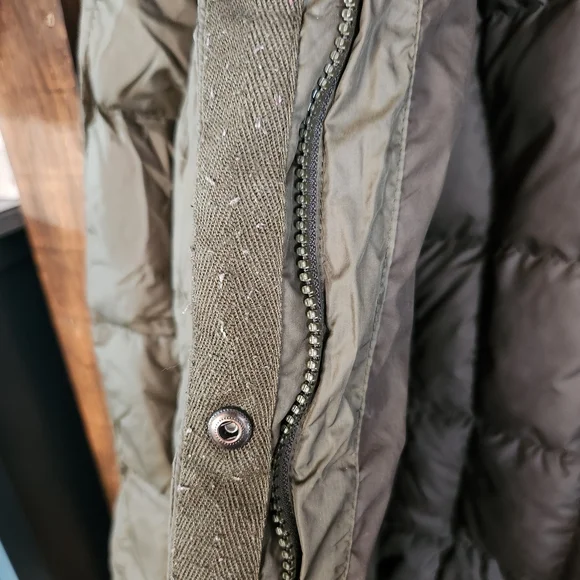 The North Face Olive Green Extra Long Puffer Jacket - Picture 3 of 5